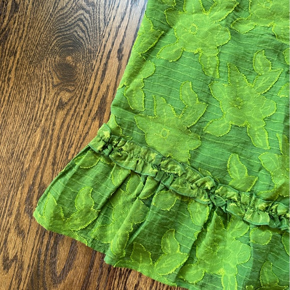 Maeve by Anthropologie Green Patterned Tank Top Size 12 - Picture 8 of 8